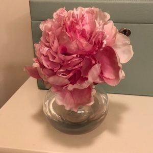 Silk peony in vase. From The French Bee